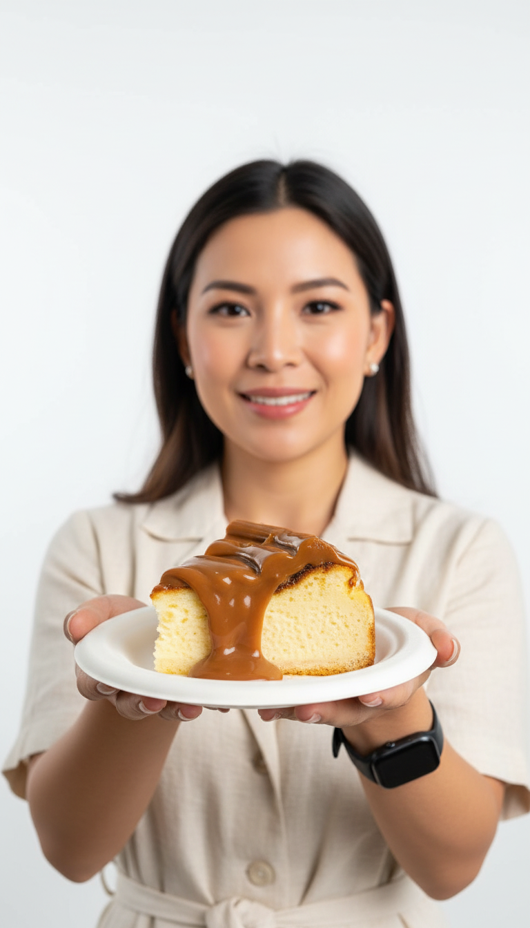 Caramel Cake Dessert Food Photography