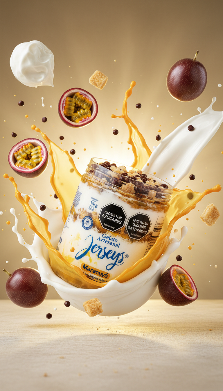 Gelato Food Splash Product Photography
