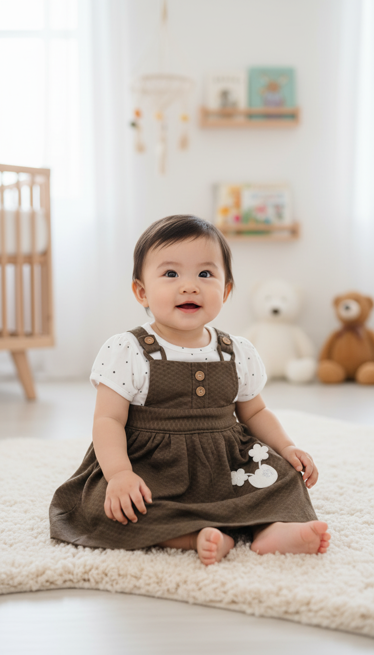 Baby Girl Dress Set Cotton