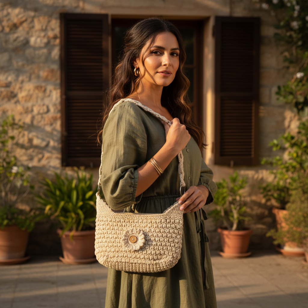 Handmade Crochet Shoulder Bag