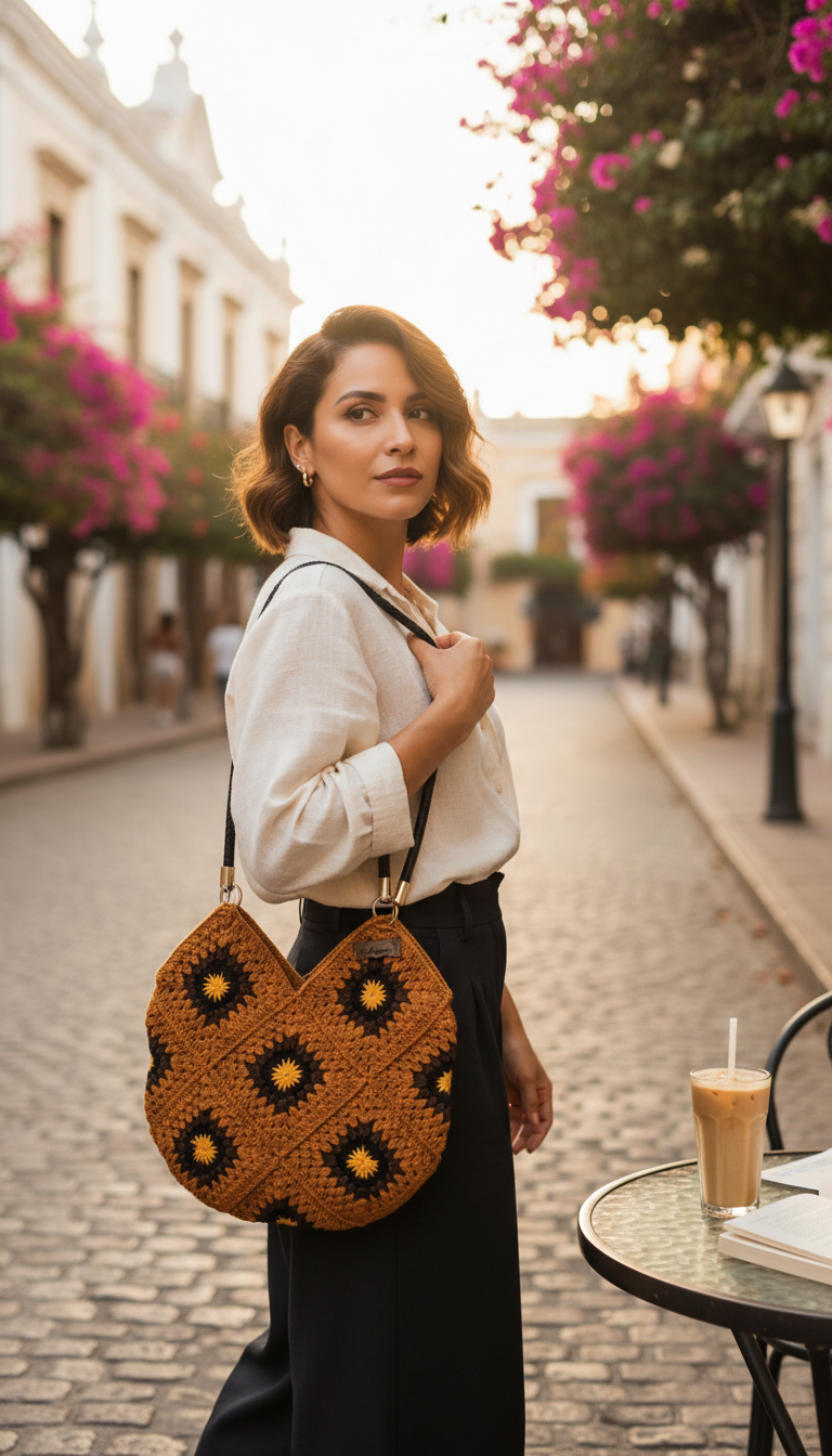 Handbag Knitted Women's Accessory