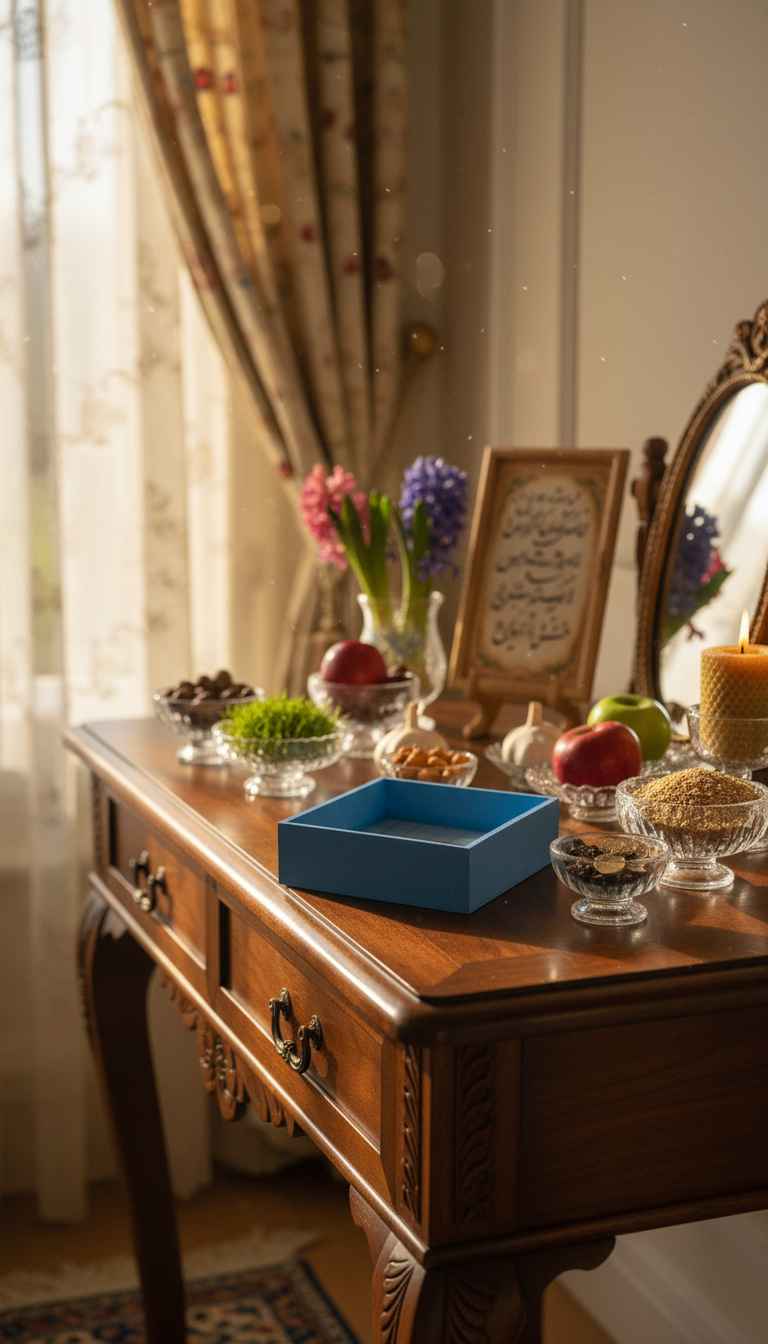 Hand-painted Wooden Trinket Dish