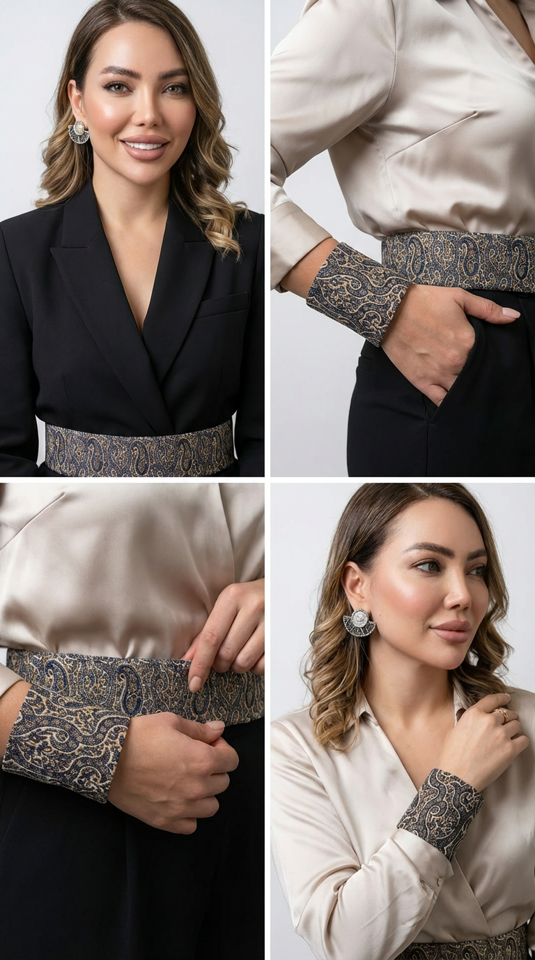 Paisley Belt Fashion Studio Photography