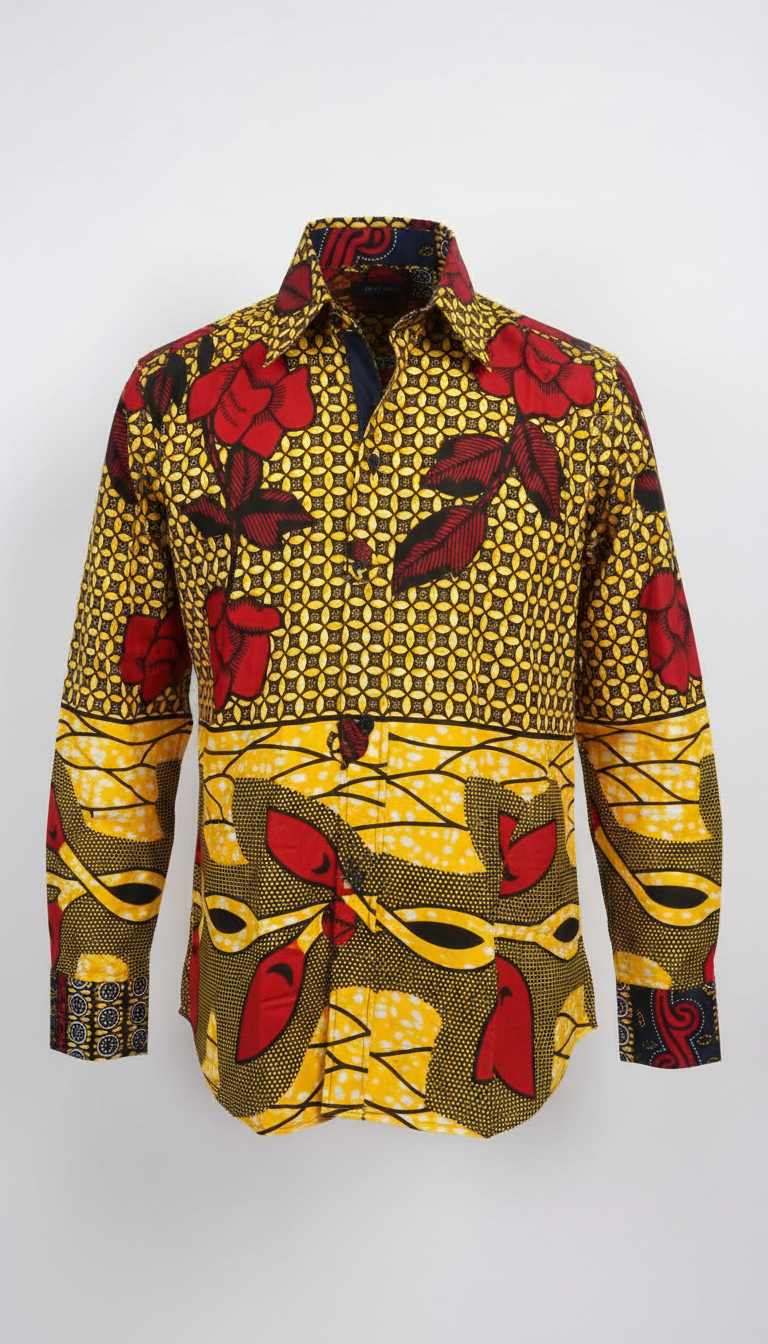 Ankara Print Shirt Fashion Photography