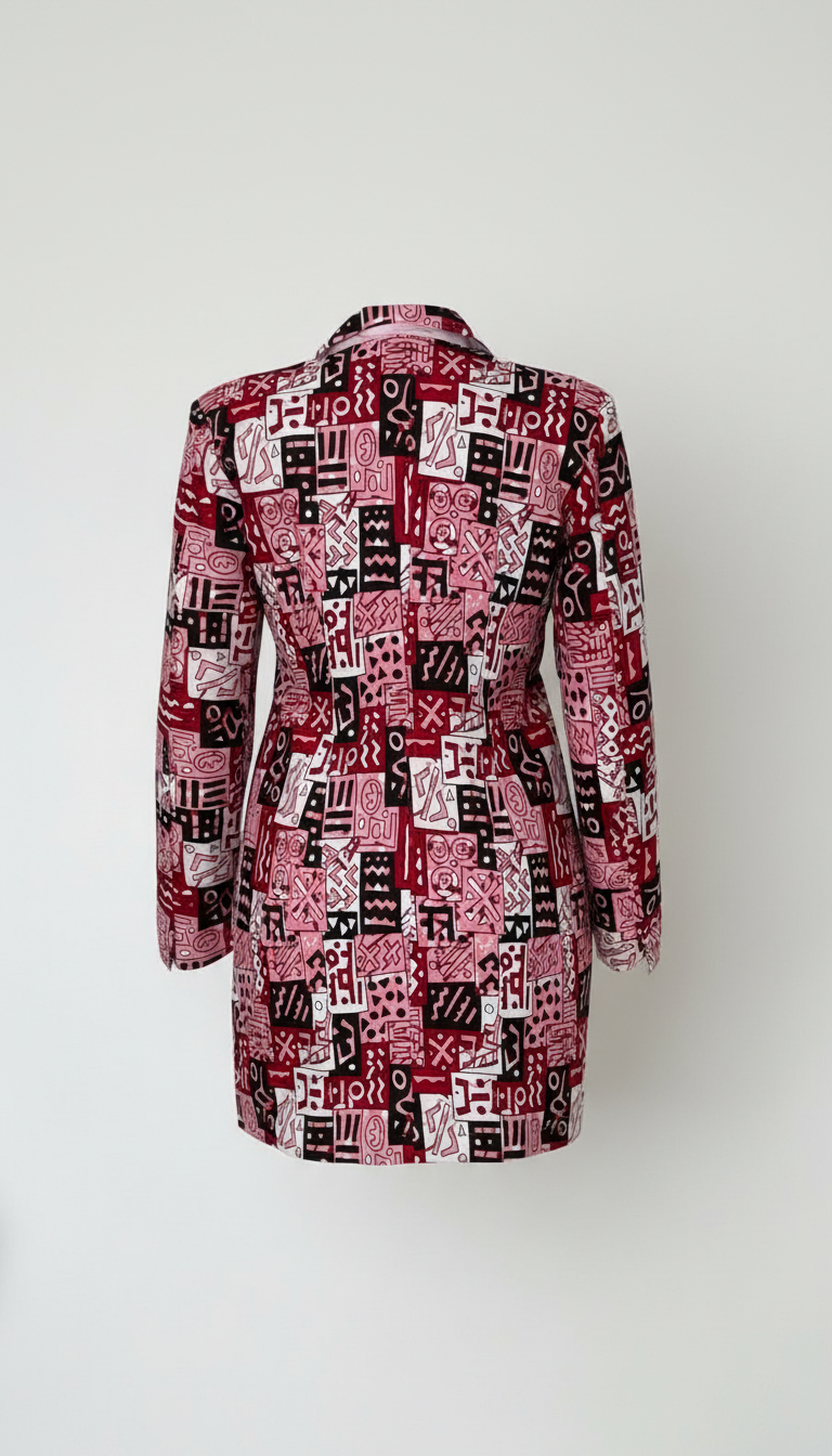 Patterned Blazer Editorial Fashion Photography