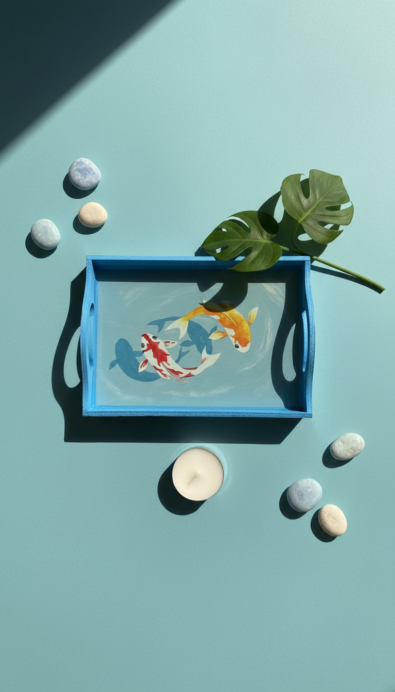 Koi Fish Tray Still Life Product Photography