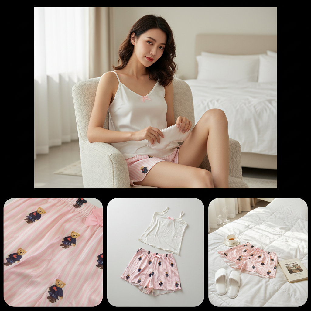 Women's Satin Pajama Set