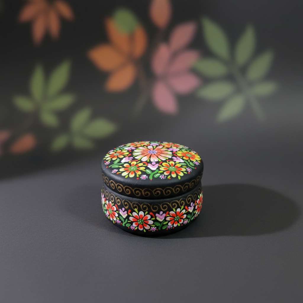 Hand-painted Trinket Box Product Photography
