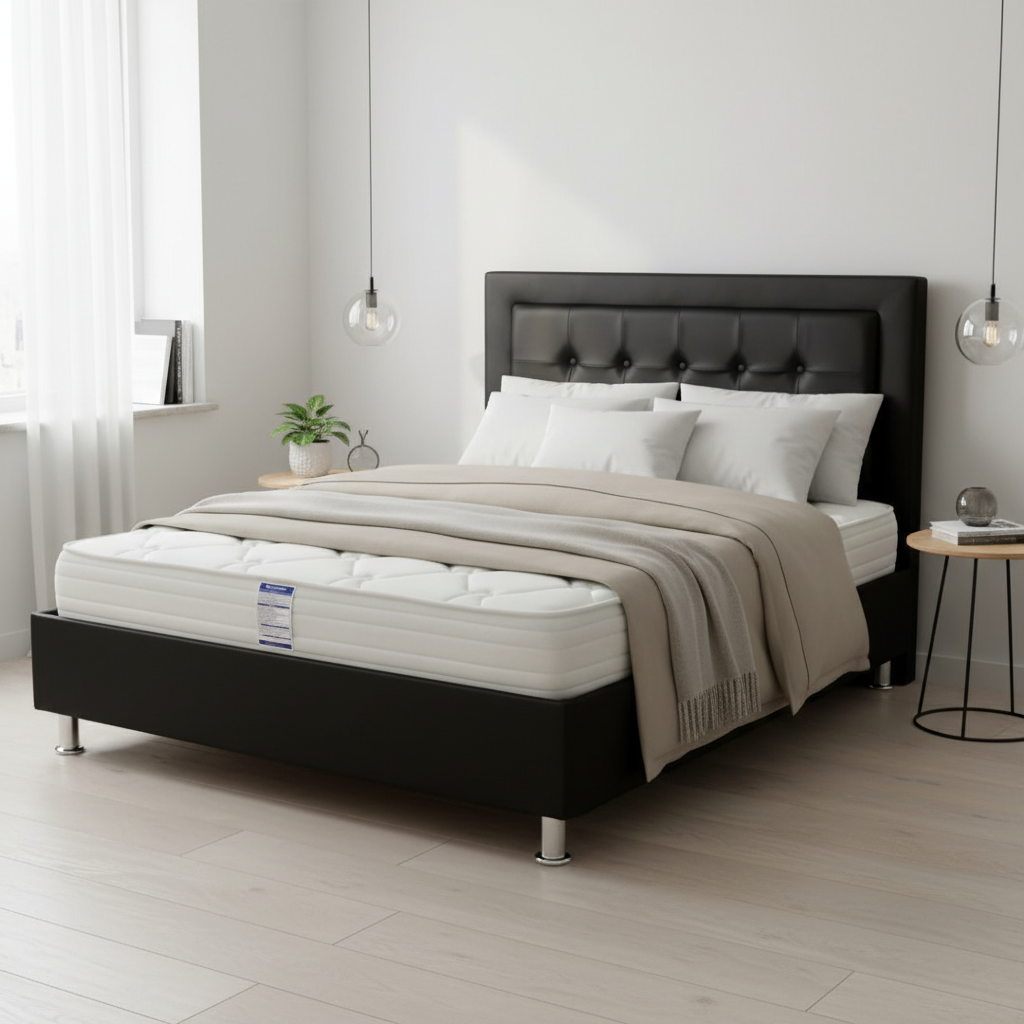 Black Bed Frame Modern Furniture Photography