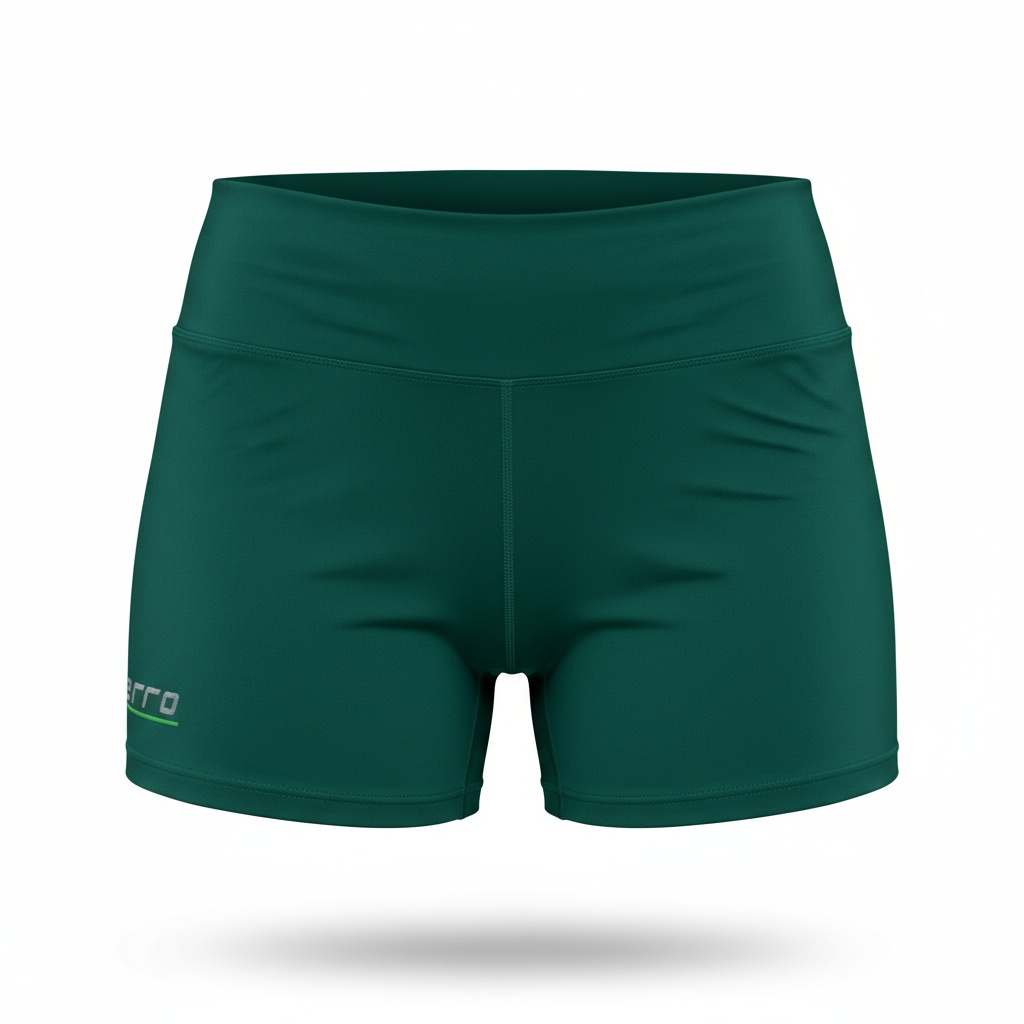 Green Compression Shorts Activewear Photography